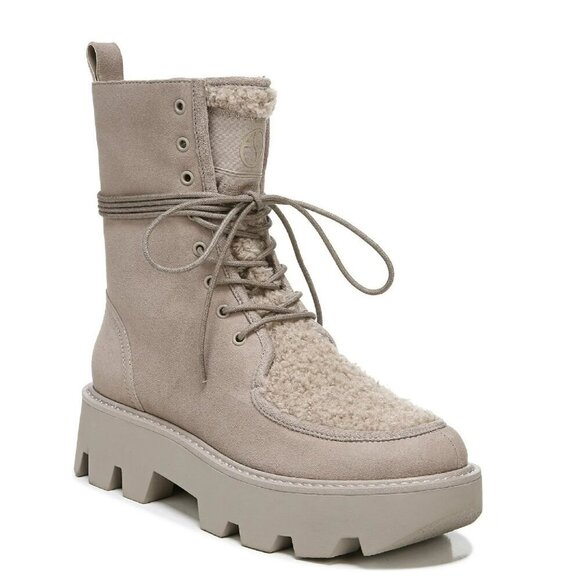 Franco Sarto Womens Margey 2 Suede Lug Sole Mid-Calf Boots - Picture 1 of 5